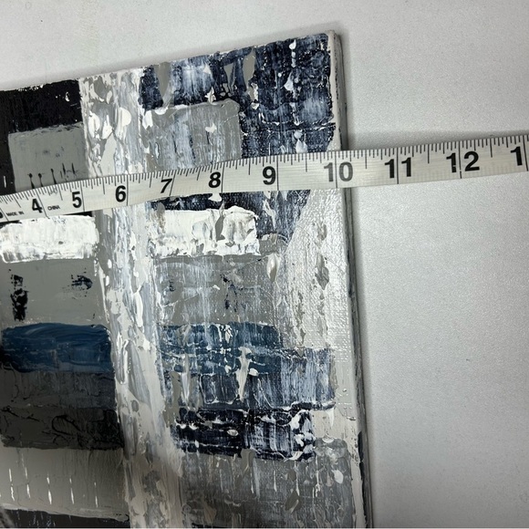 NWT Original Artwork Acrylic on Canvas 10 x 20” City On the lake - Picture 15 of 16